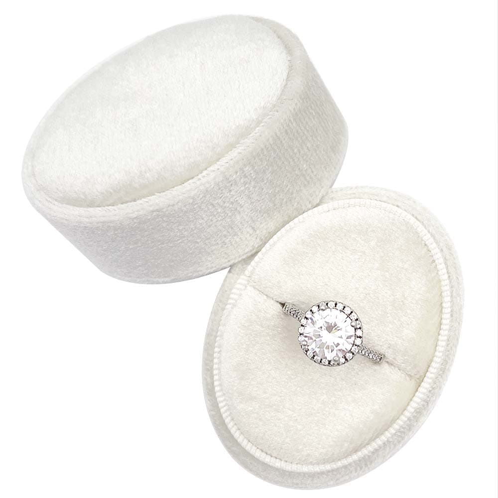 HBlife Clear Acrylic and Velvet Jewelry Box, 3 Drawers