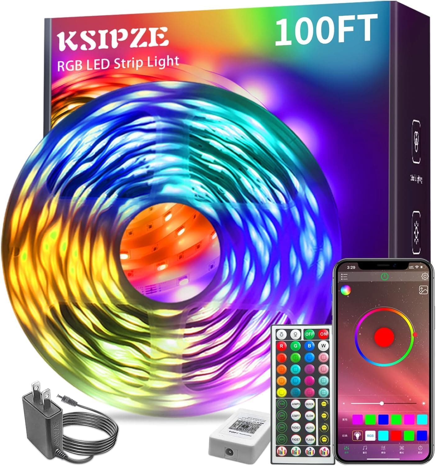 HBOWMDJIA 200FT LED Strip Lights (2 x 100FT)