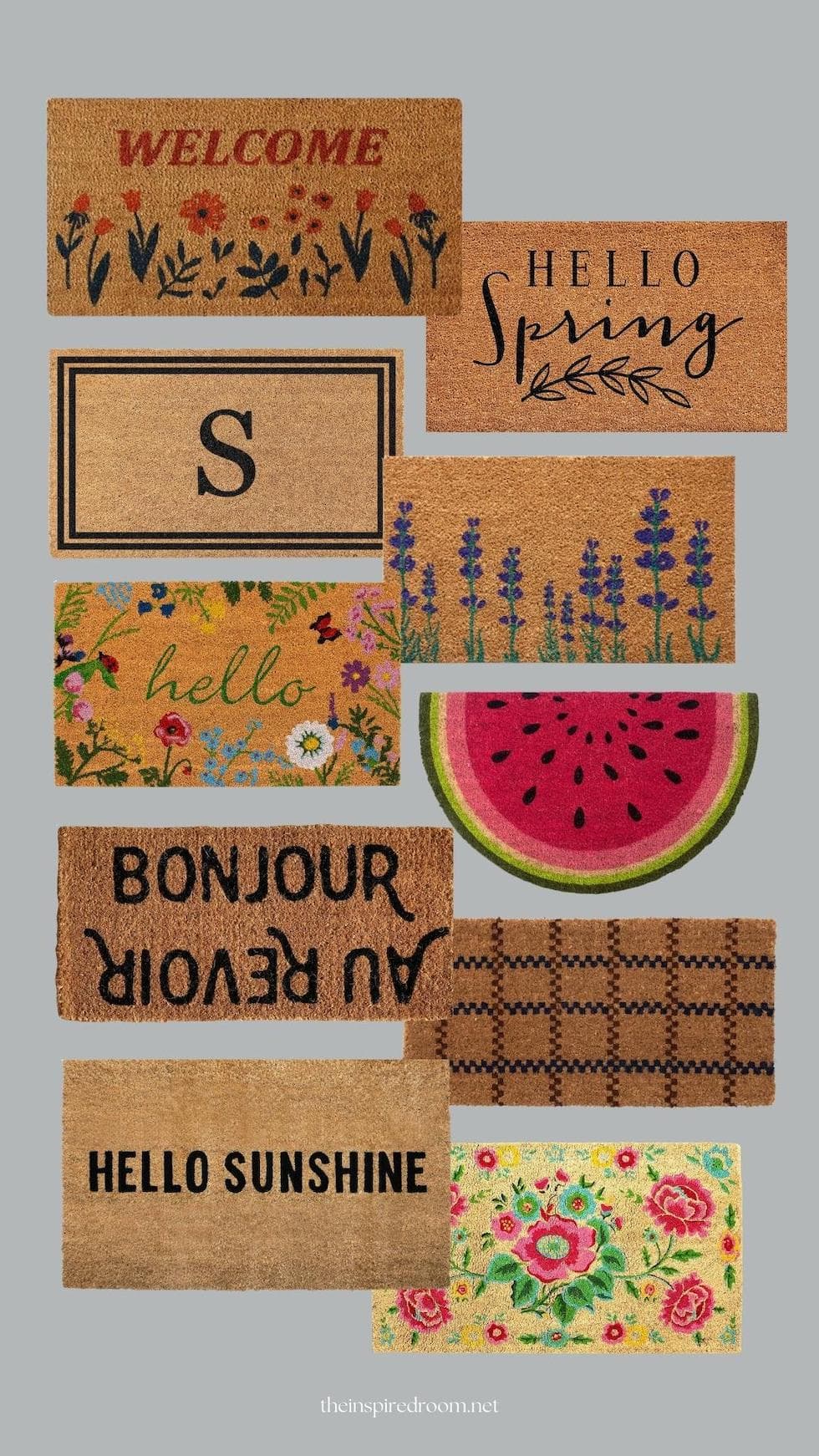 Hello Spring Welcome Doormat