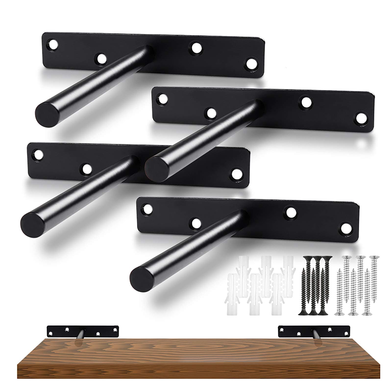Heavy Duty Hidden Shelf Brackets (Set of 4)