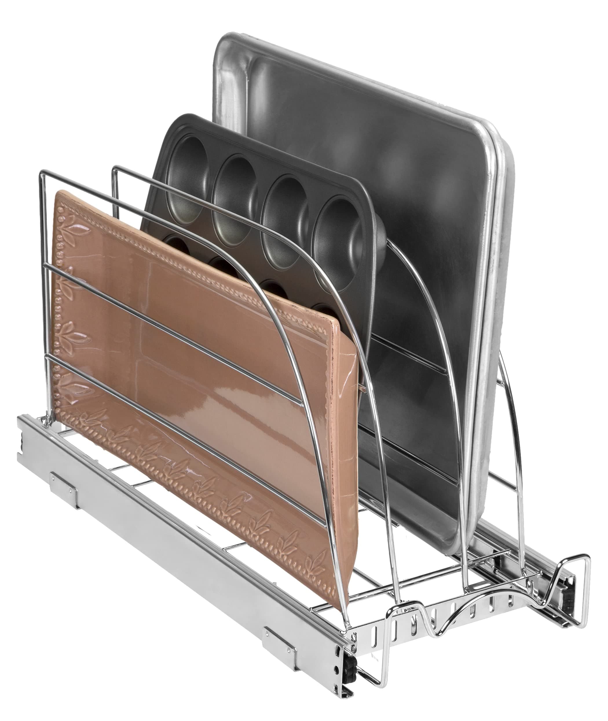 HOLDN' STORAGE Pull-Out Baking Pan Organizer