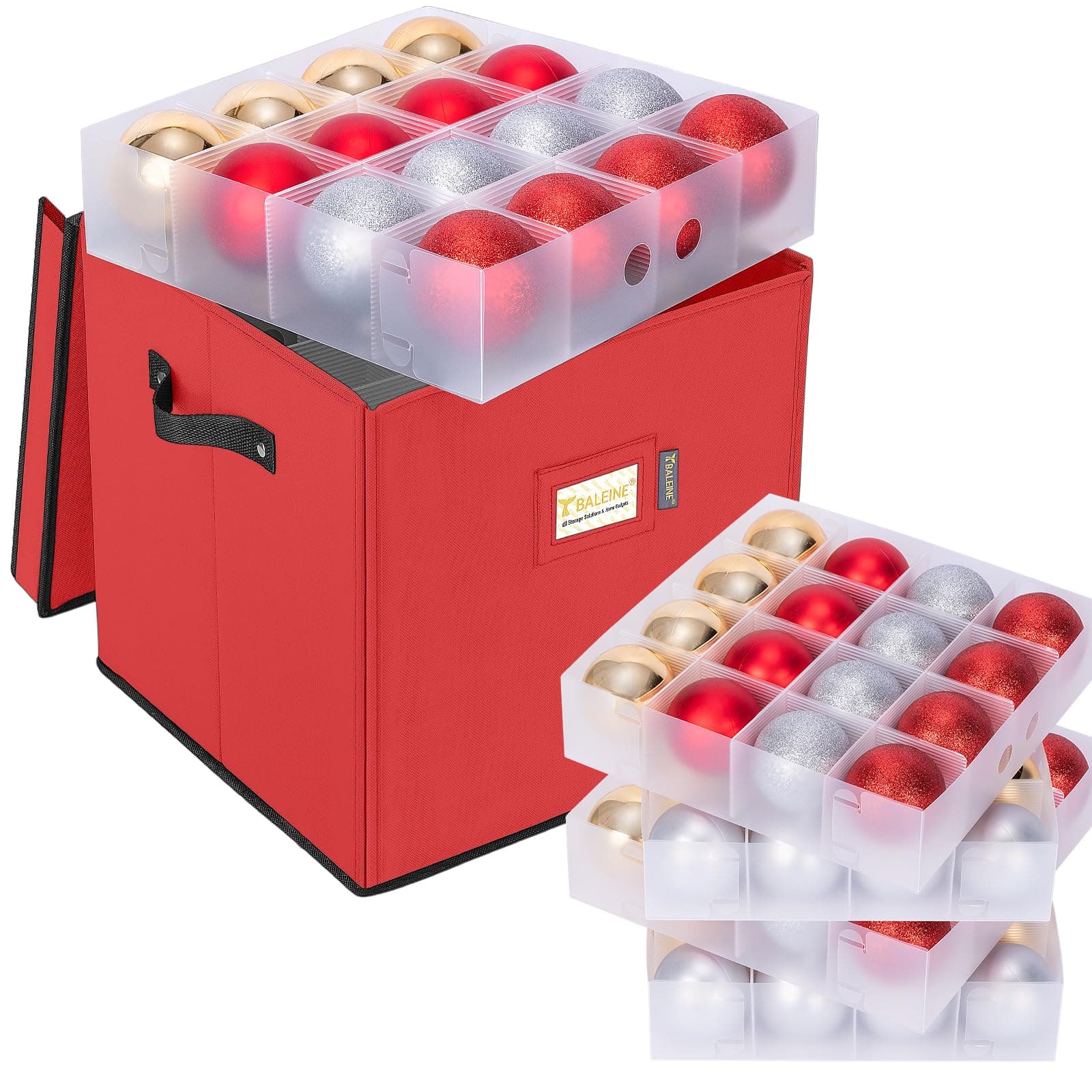 Holiday Decor Storage Bin with Lid