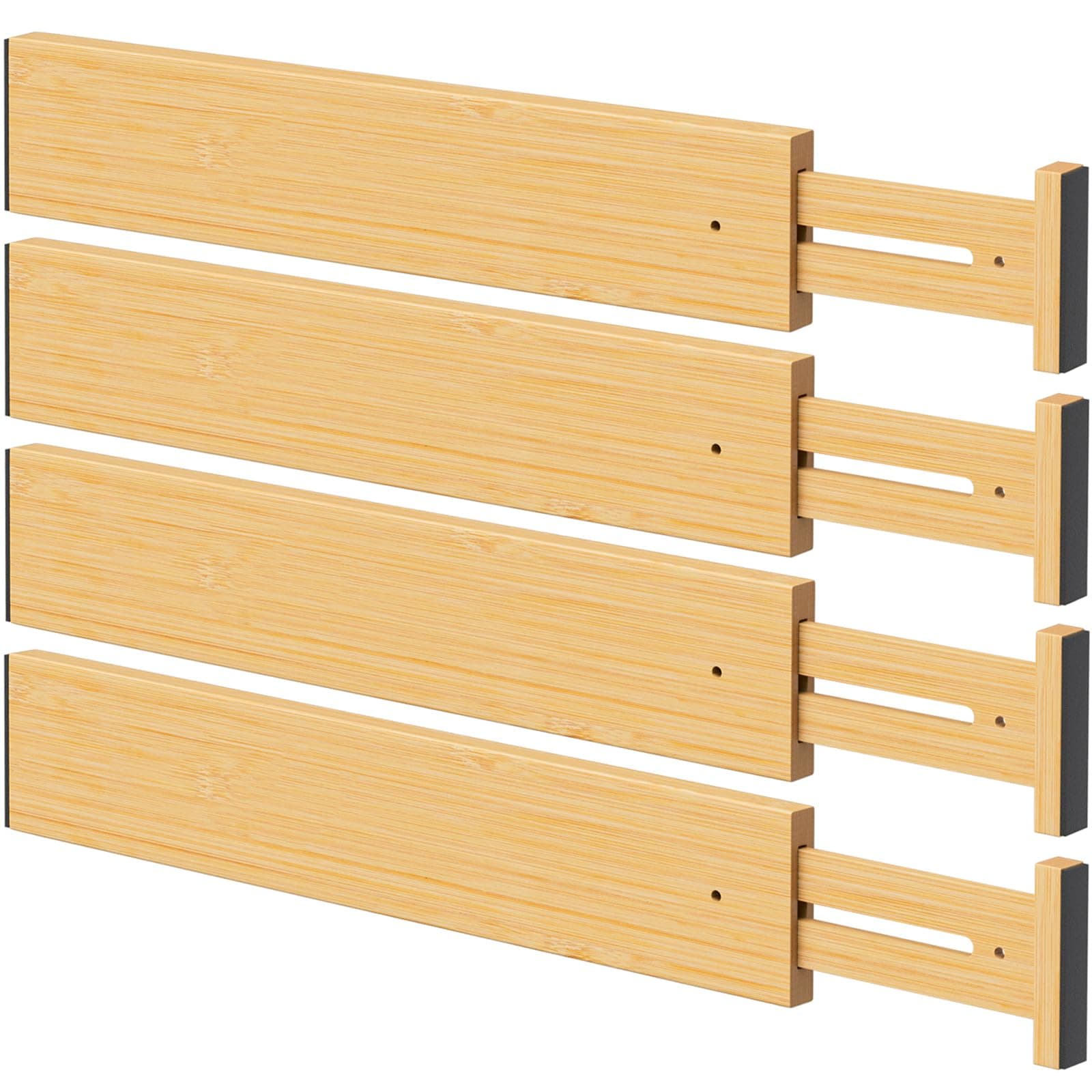 Homemaid Living Bamboo Drawer Organizer, Set of 4