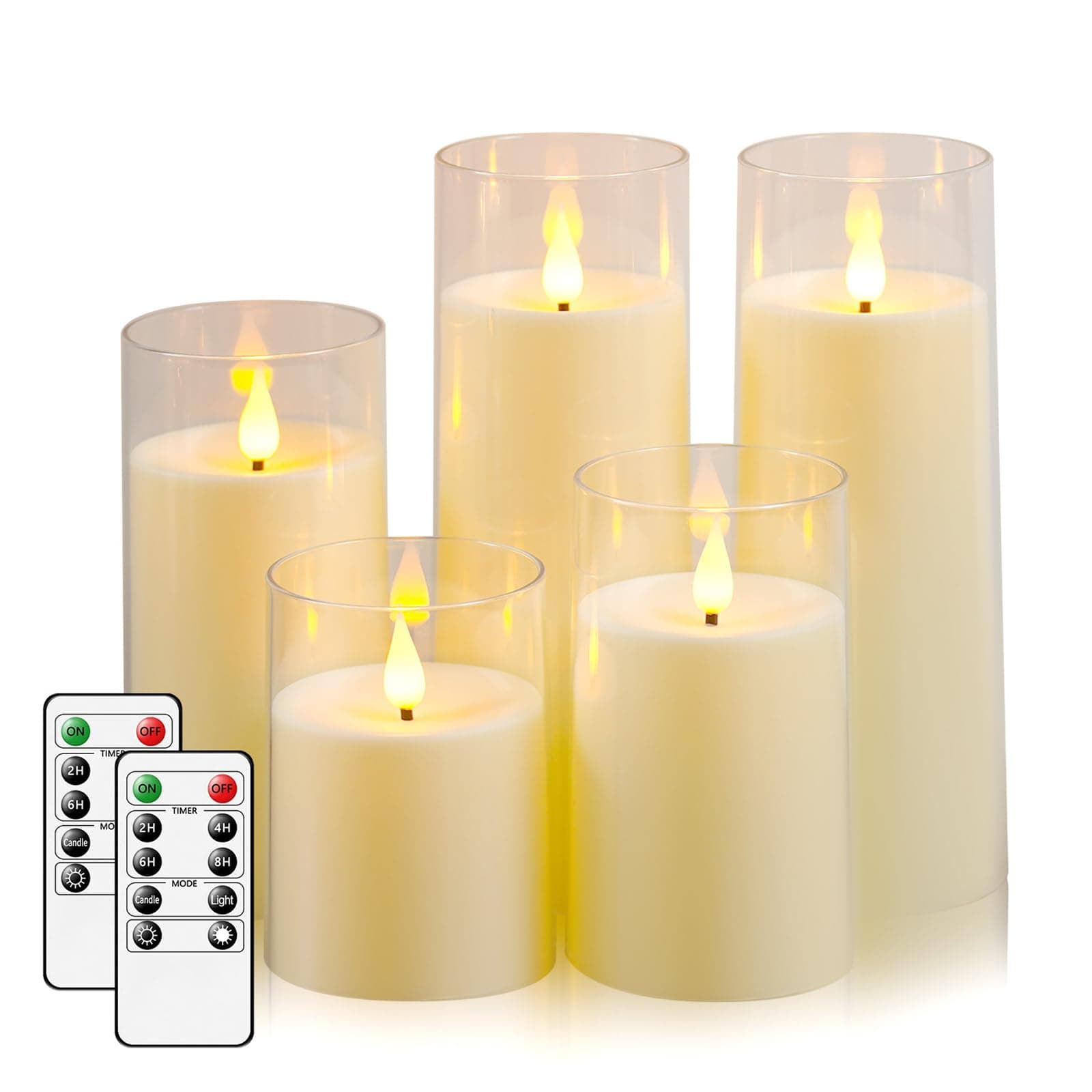 Homemory 9-Piece Flameless Candle Set with Remote