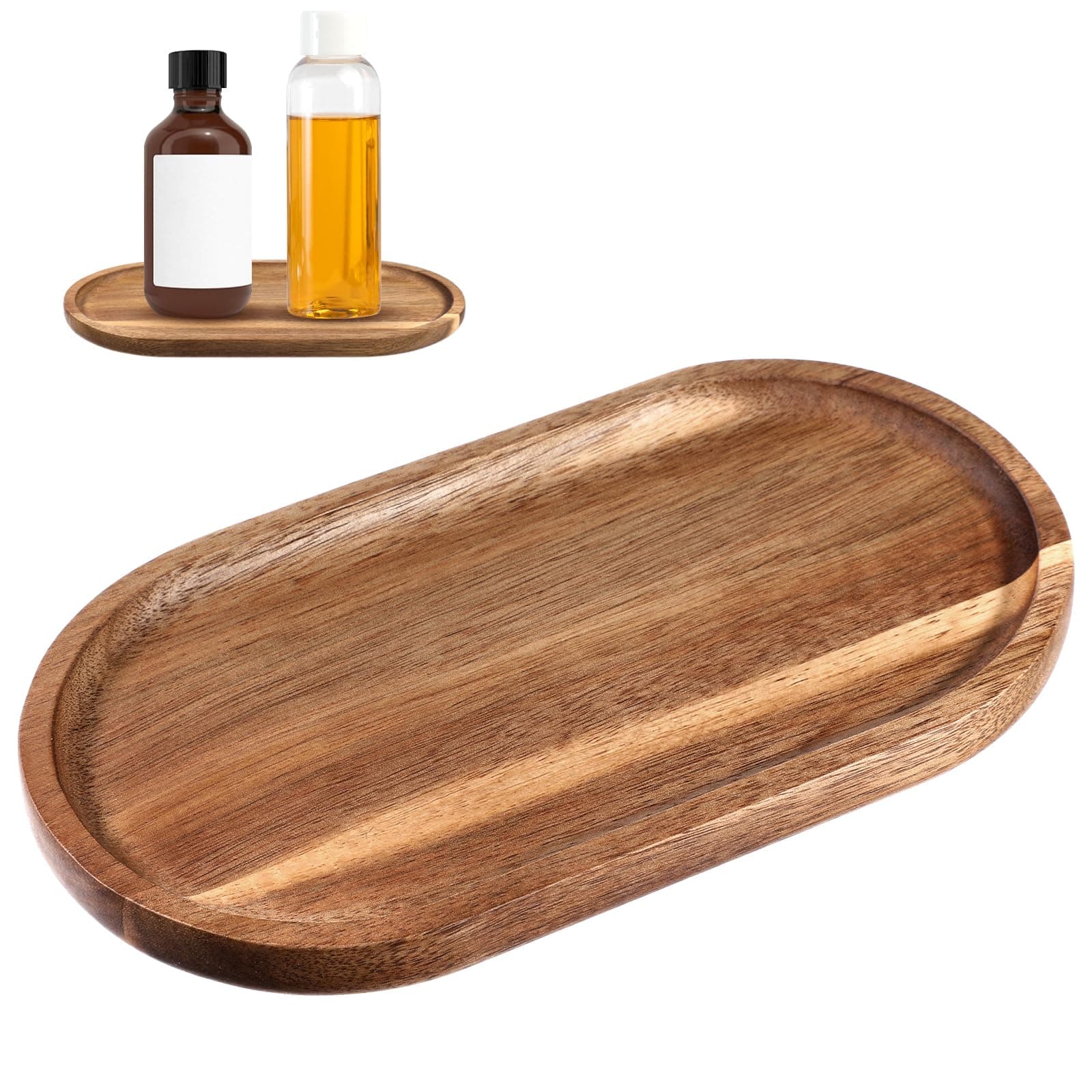 HOMKULA Small Acacia Wood Serving Board Set