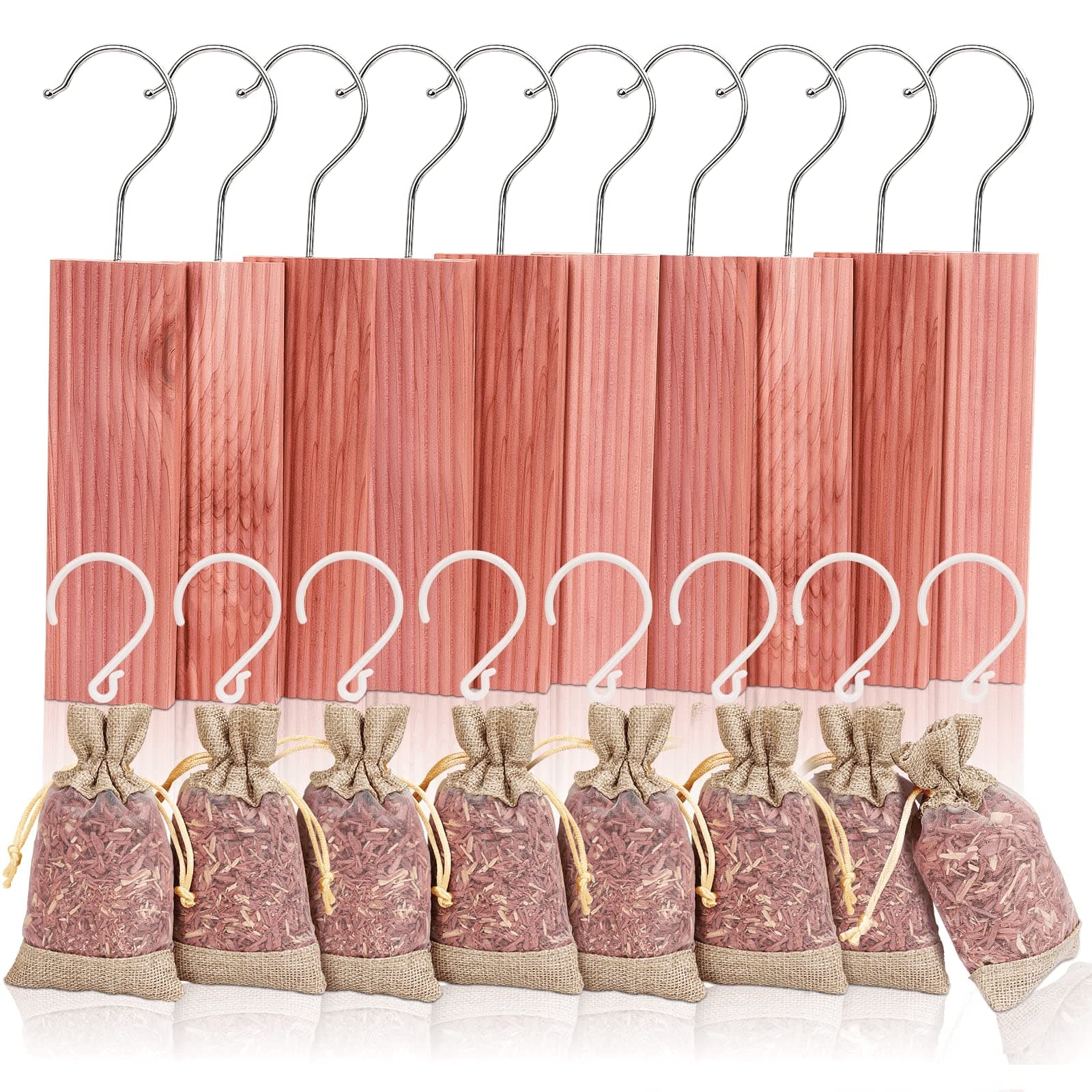 Homode Cedar Blocks for Clothes Storage, 40-Pack
