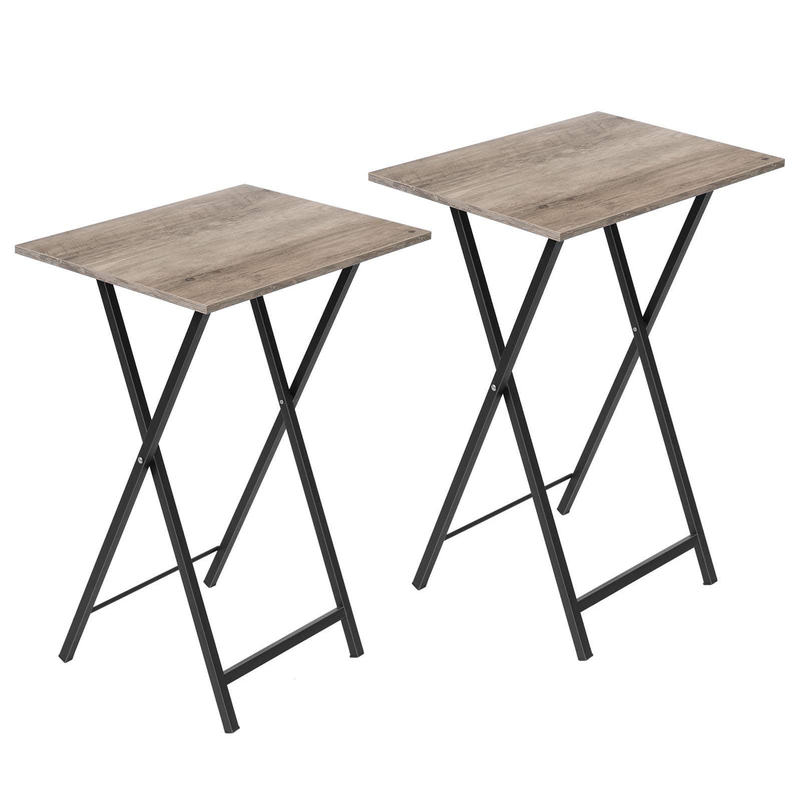 HOOBRO Folding TV Tray Tables Set of 2