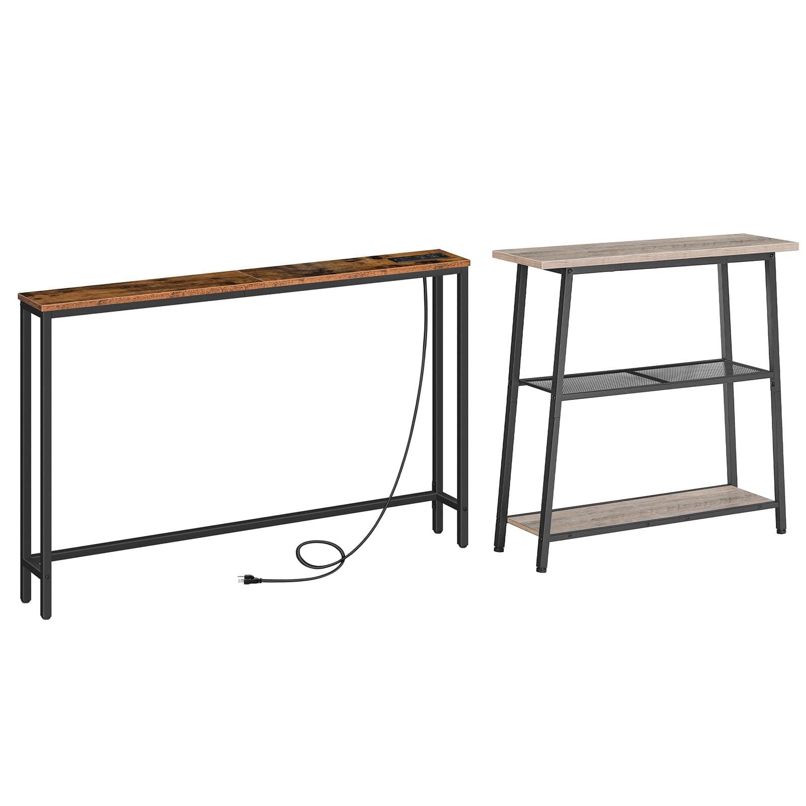 Narrow Console Table for Behind the Sofa