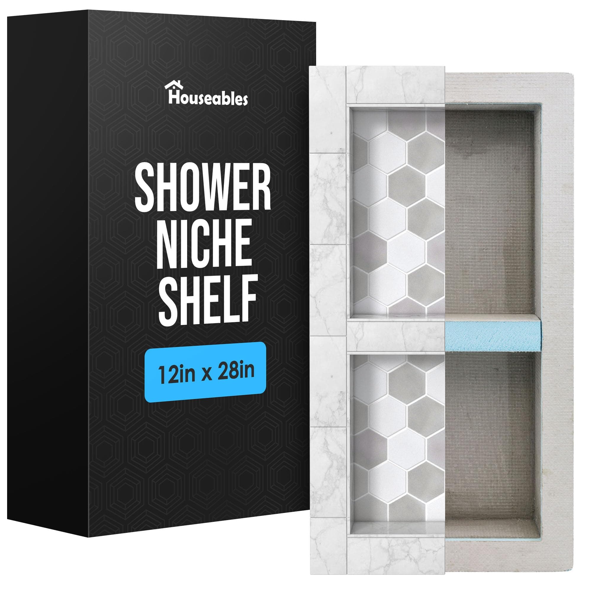 Houseables Shower Niche Insert - Tile Ready Recessed