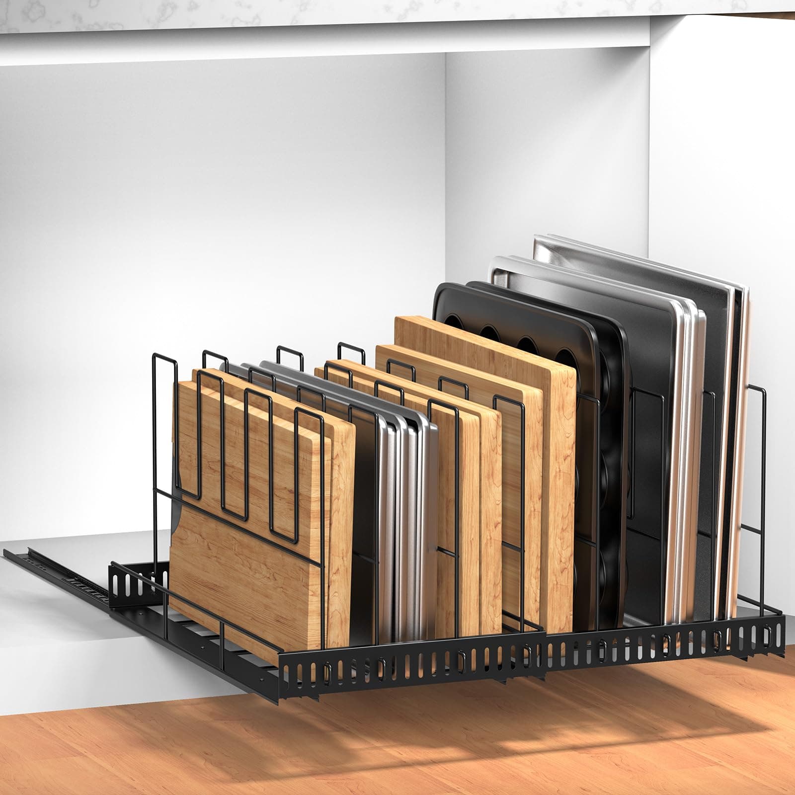 Housolution Expandable Baking Tray Organizer