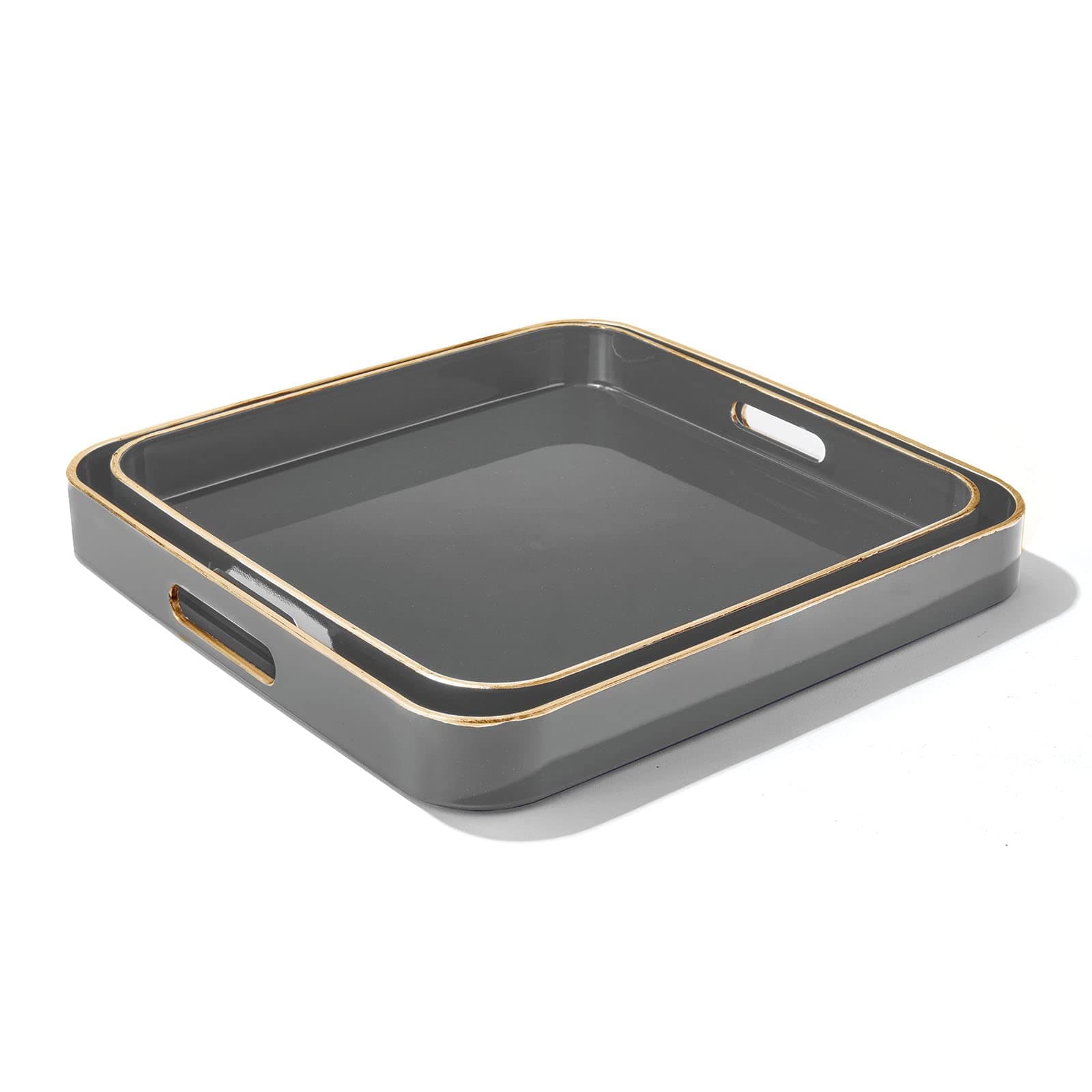 Hutzler Melamine Serving Tray with Handles 20x15 in