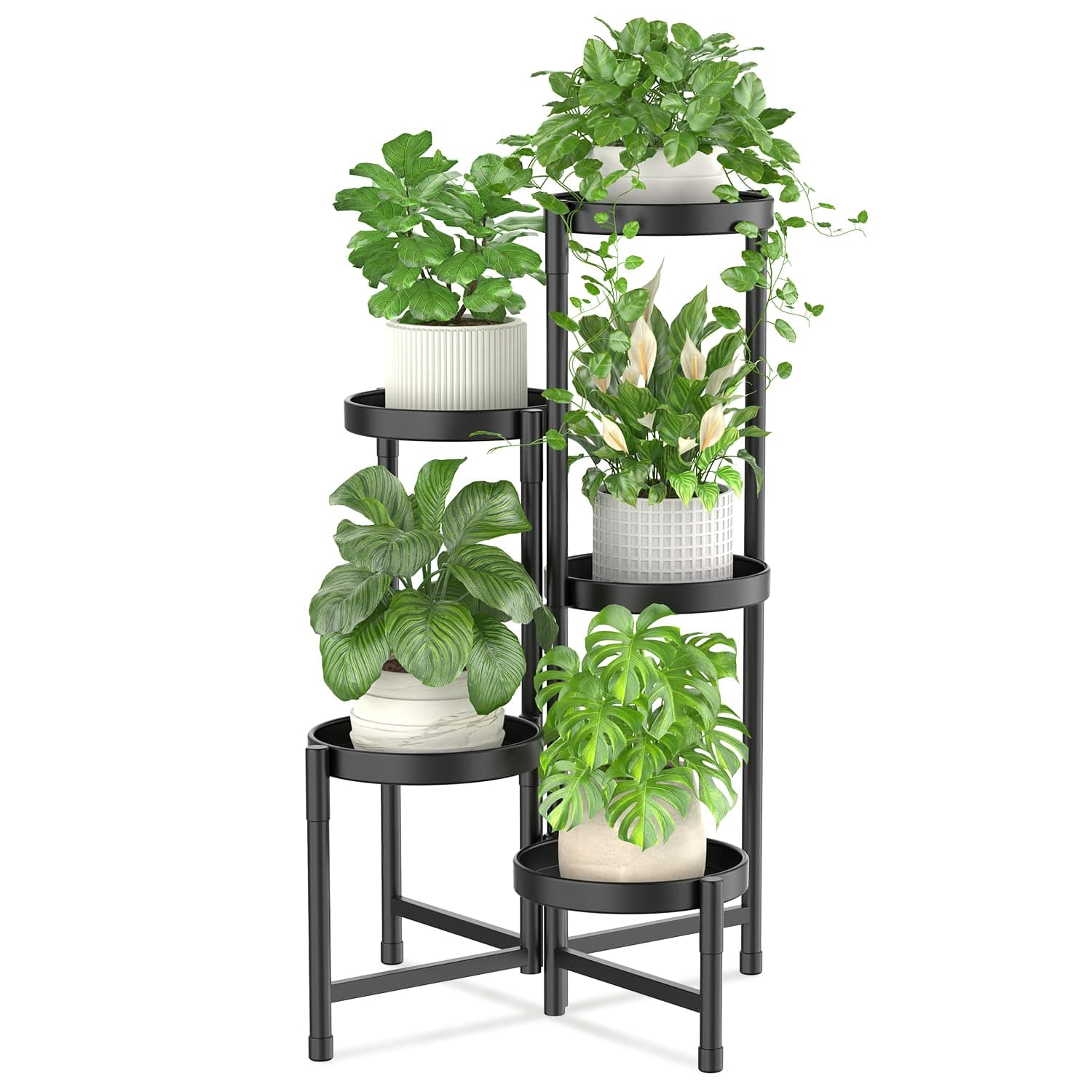 iDavosic.ly 3 Tier Folding Plant Stand Outdoor