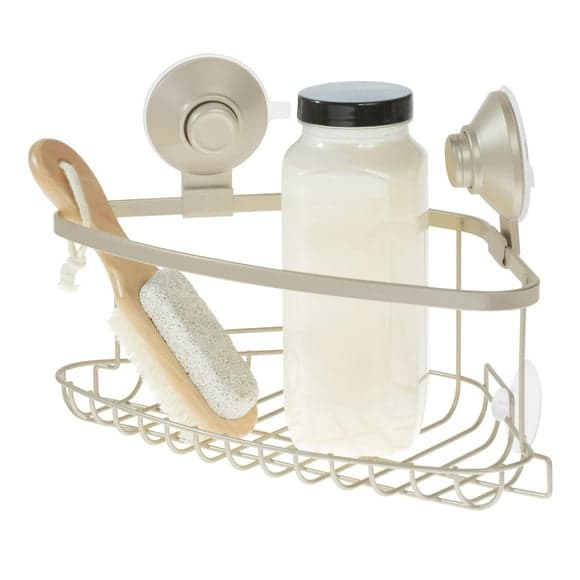 iDesign Suction Shower Shelf 2-Tier Caddy