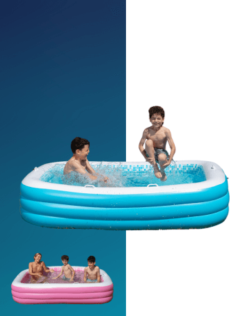 Large Inflatable Family Pool 10-Foot Round