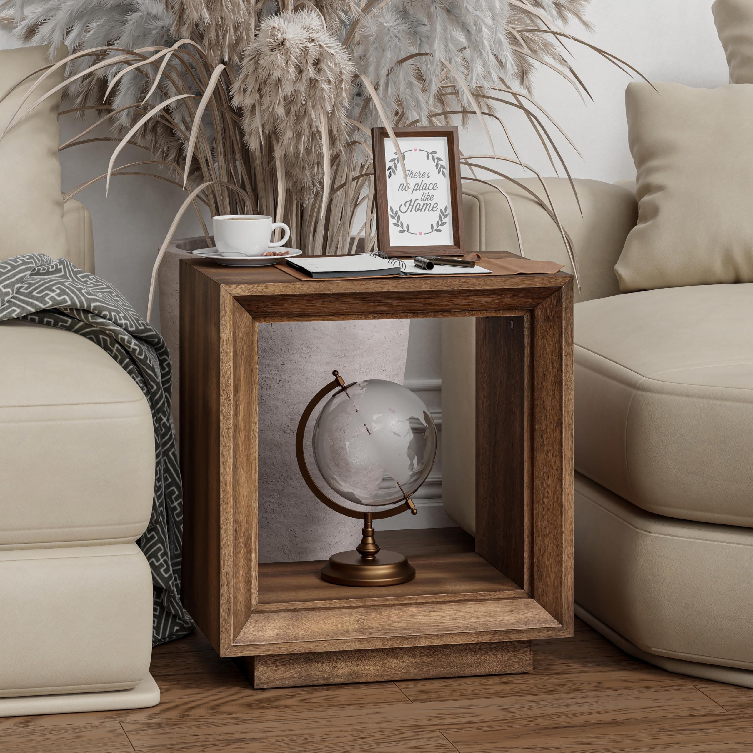 Acacia Wood Serving Tray with Handles