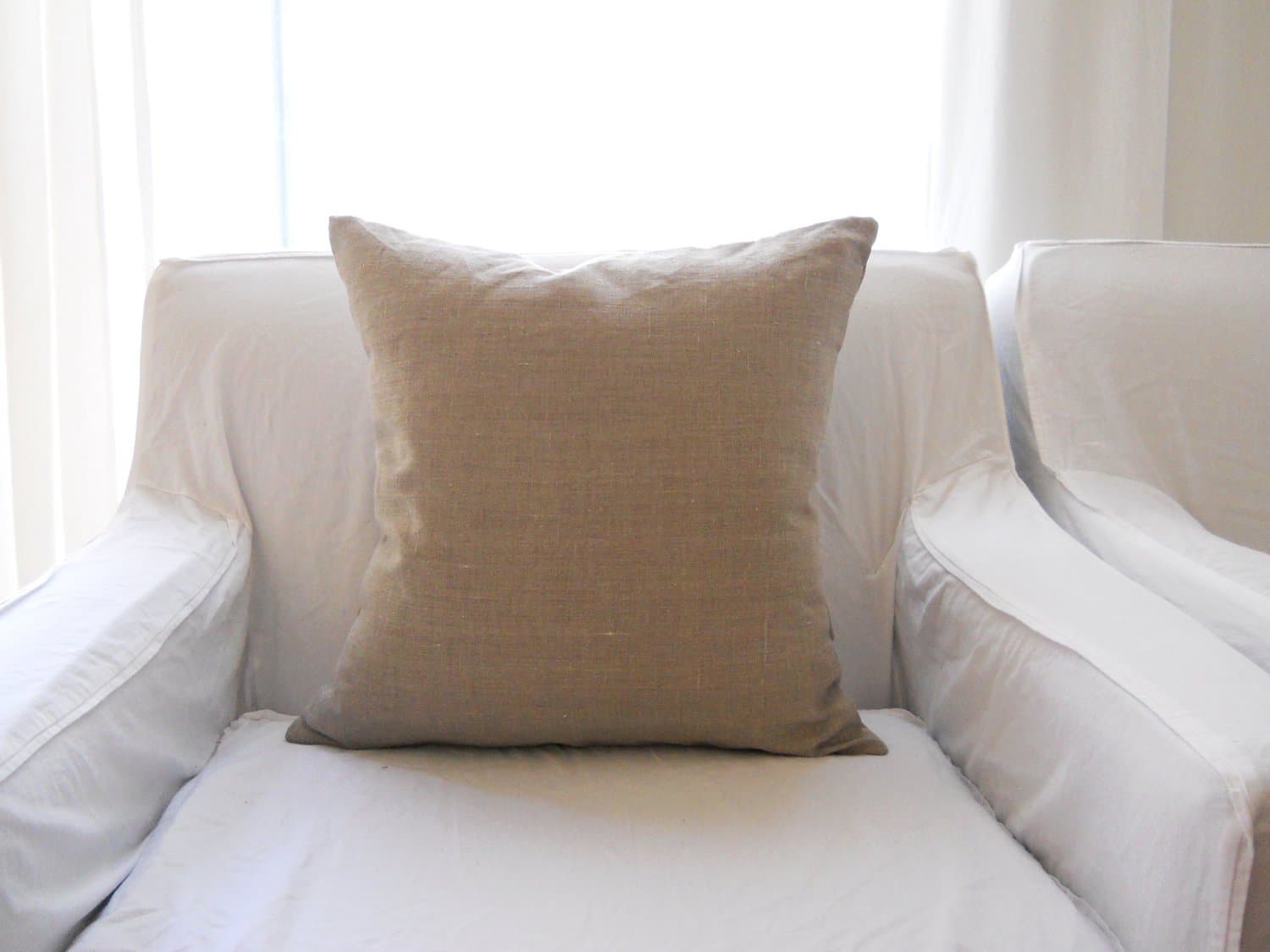 Linen Throw Pillow Covers, Set of 4 (18x18 in.)