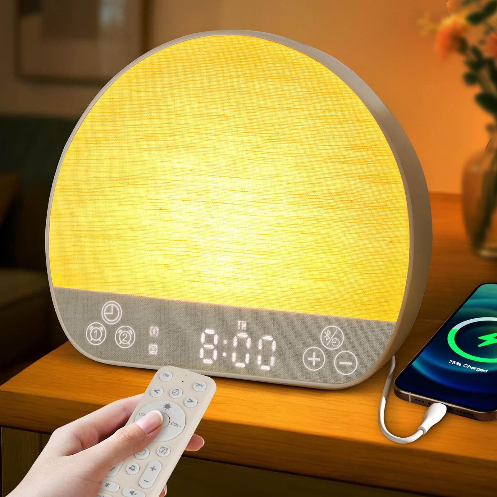 Wake Up Light Sunrise Alarm Clock for Heavy Sleepers