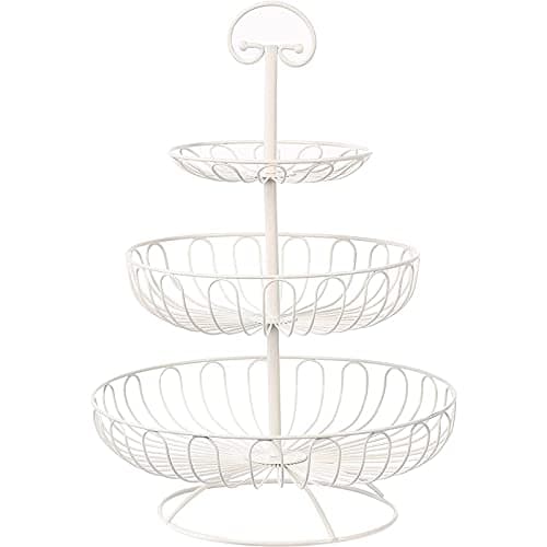 Juvale 3-Tier Wire Fruit Basket