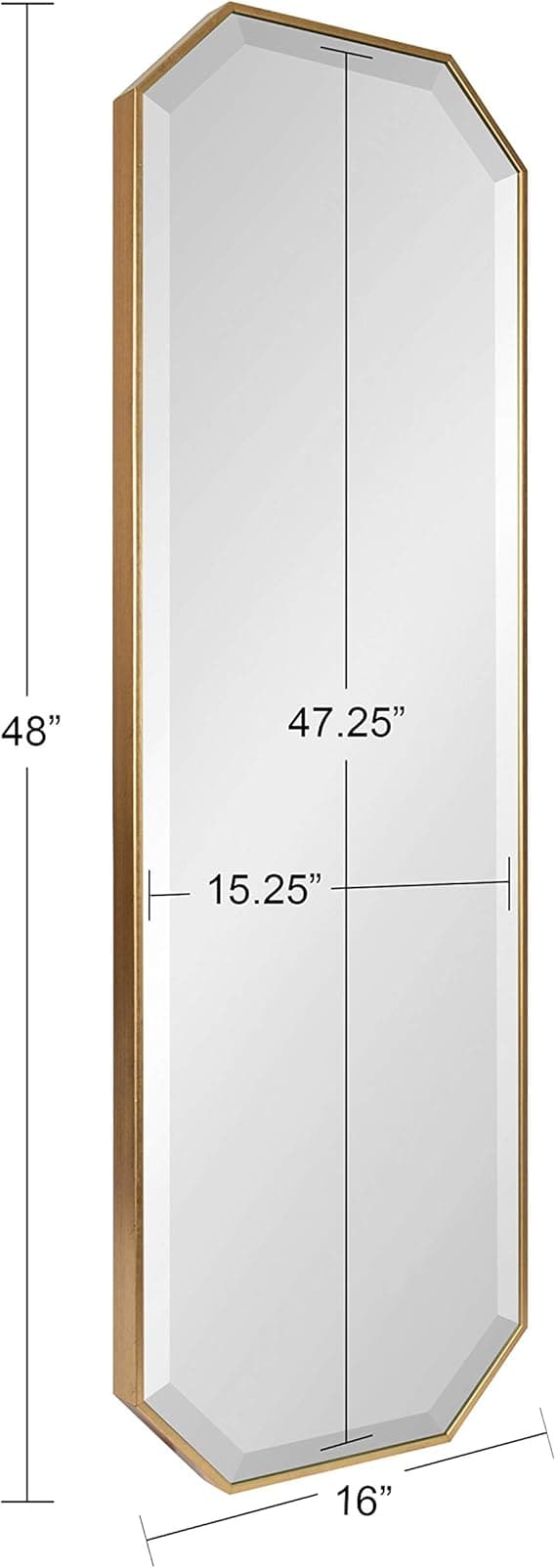 Kate Laurel Octagon Decorative Mirror Gold