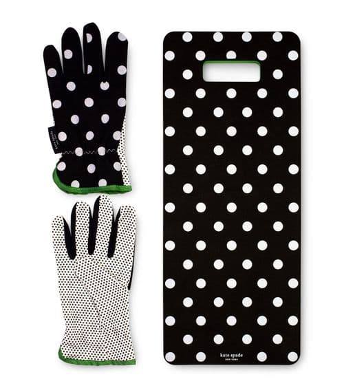 Kate Spade Garden Kneeler and Gloves Set
