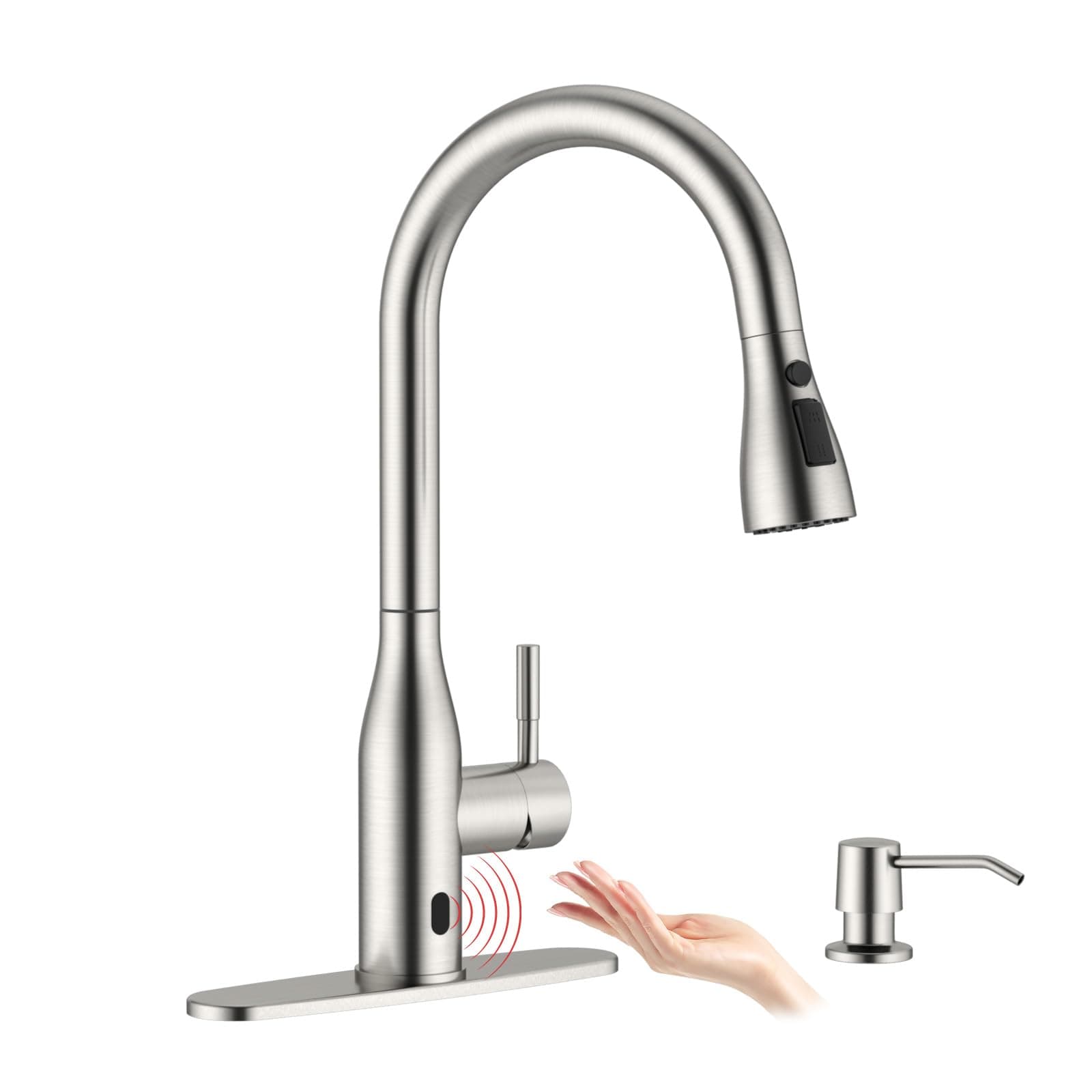Pull-Down Kitchen Faucet (Brushed Nickel)