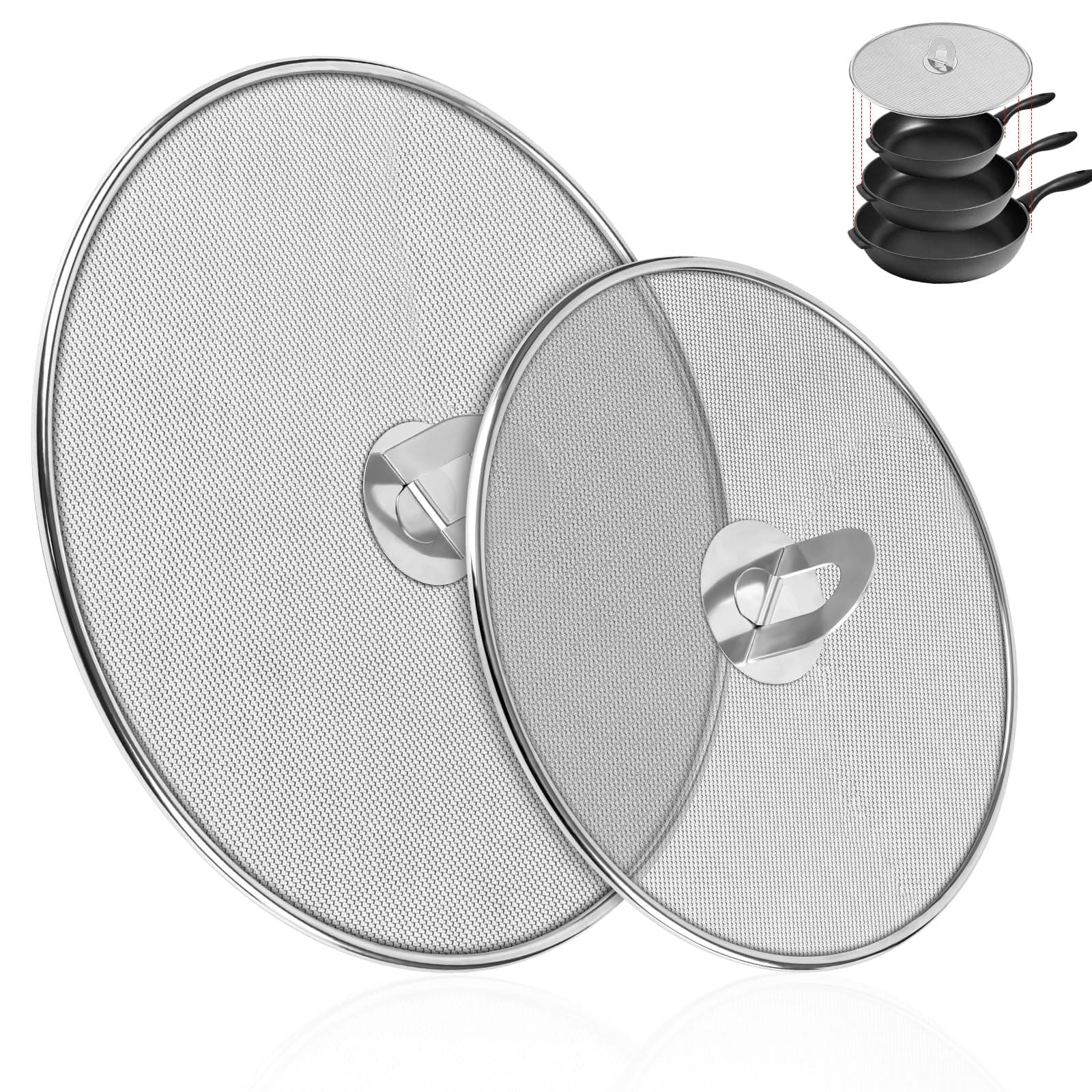 Kristie's Kitchen Grease Guard - Stainless Steel Set