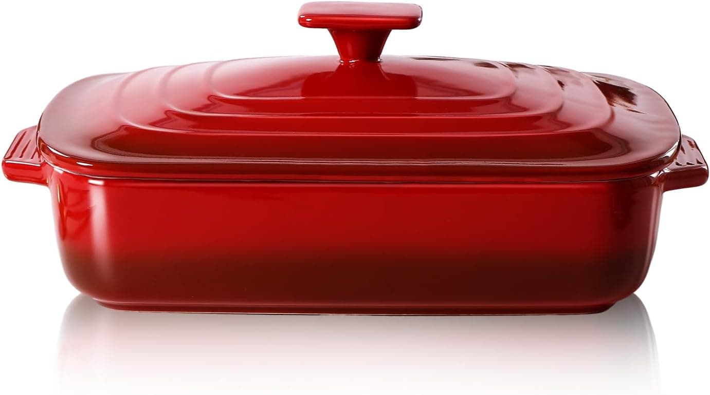 Lareina Large Ceramic Casserole Dish with Lid