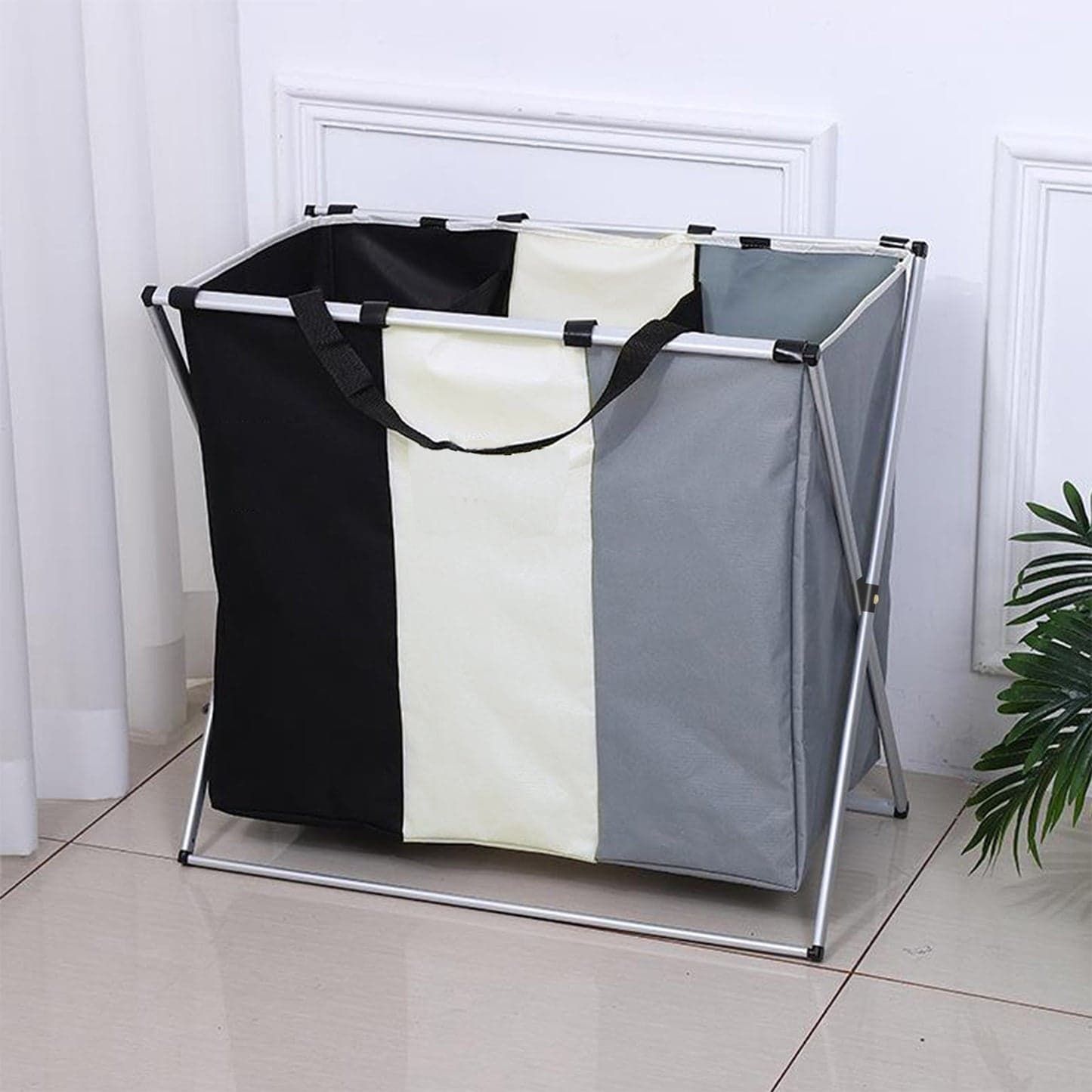 3-Section Laundry Sorting Hamper