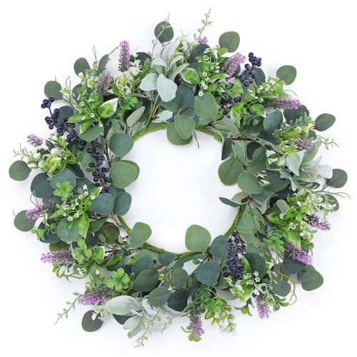 Spring Lavender and Eucalyptus Wreath