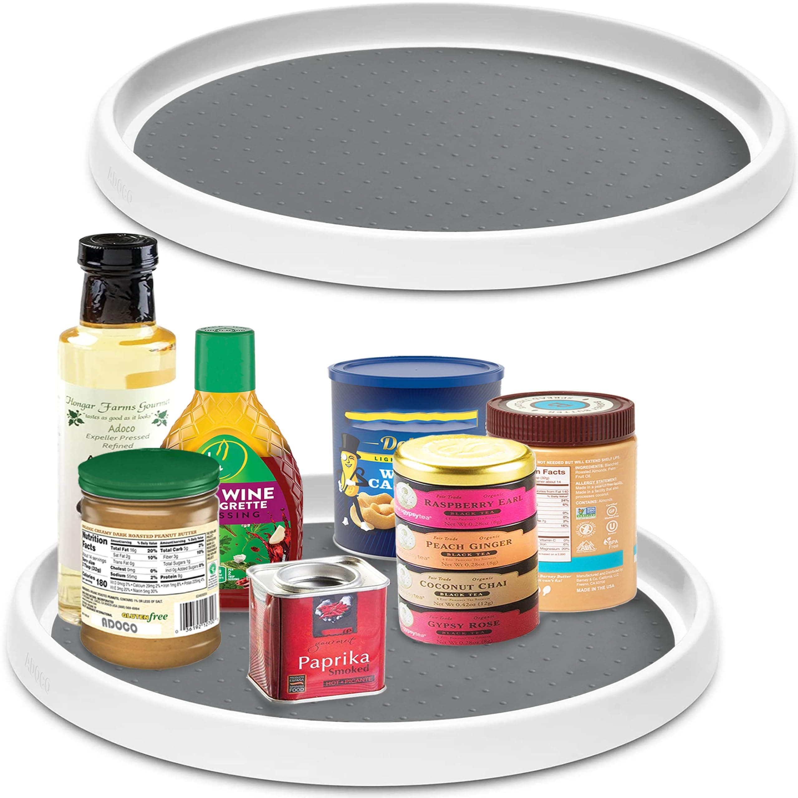 10 Inch Non-Skid Lazy Susan Organizers (Set of 4)