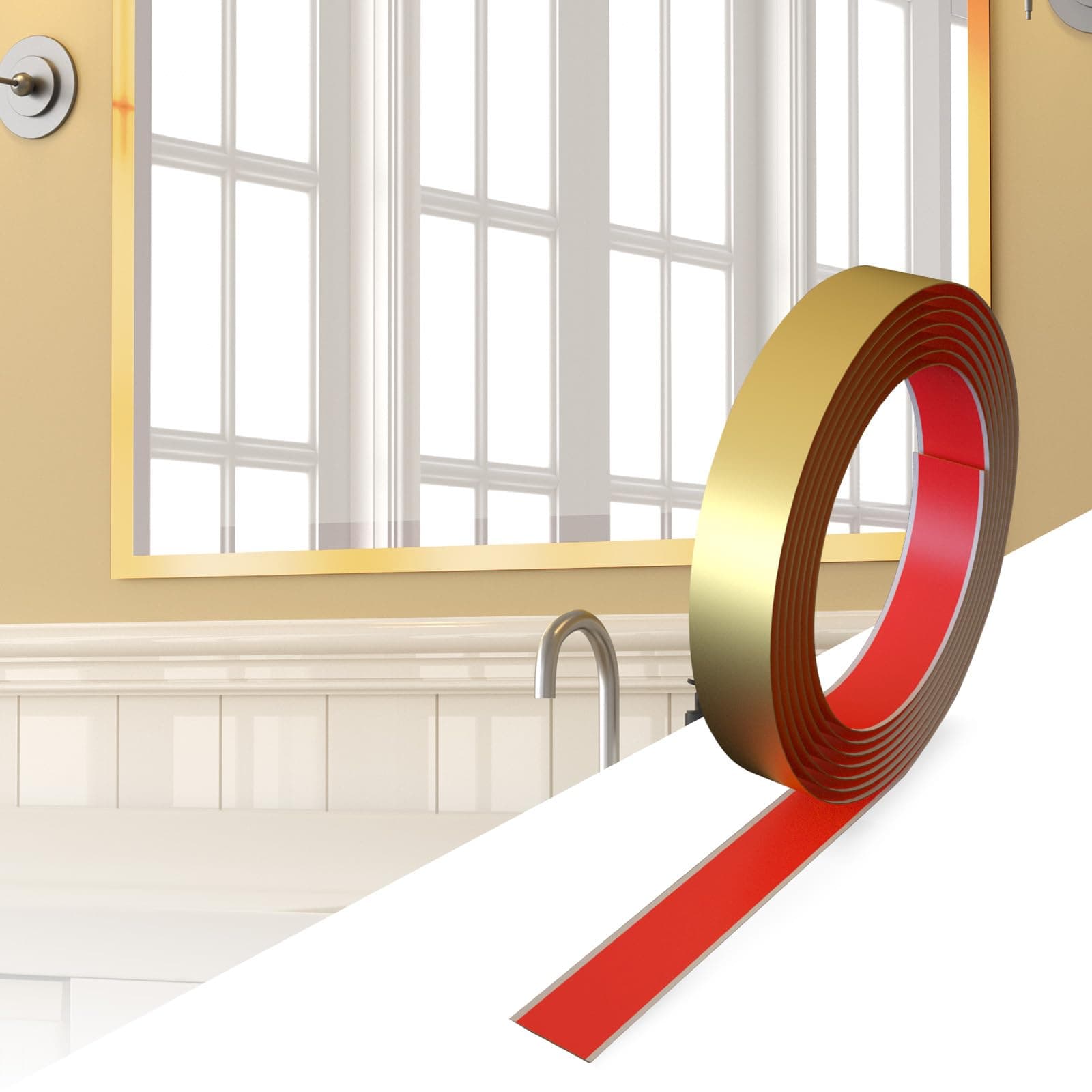 LED Bathroom Vanity Light Bar Over Mirror - Brushed Nickel