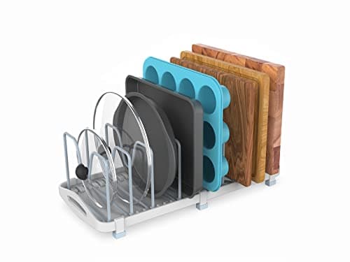 Adjustable Pot Lid Organizer