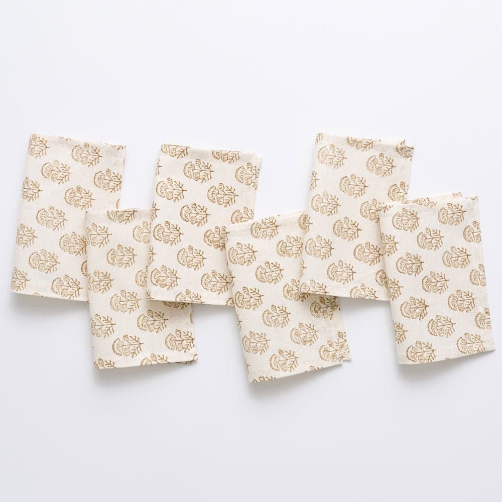 Linen Cocktail Napkins Set of 6