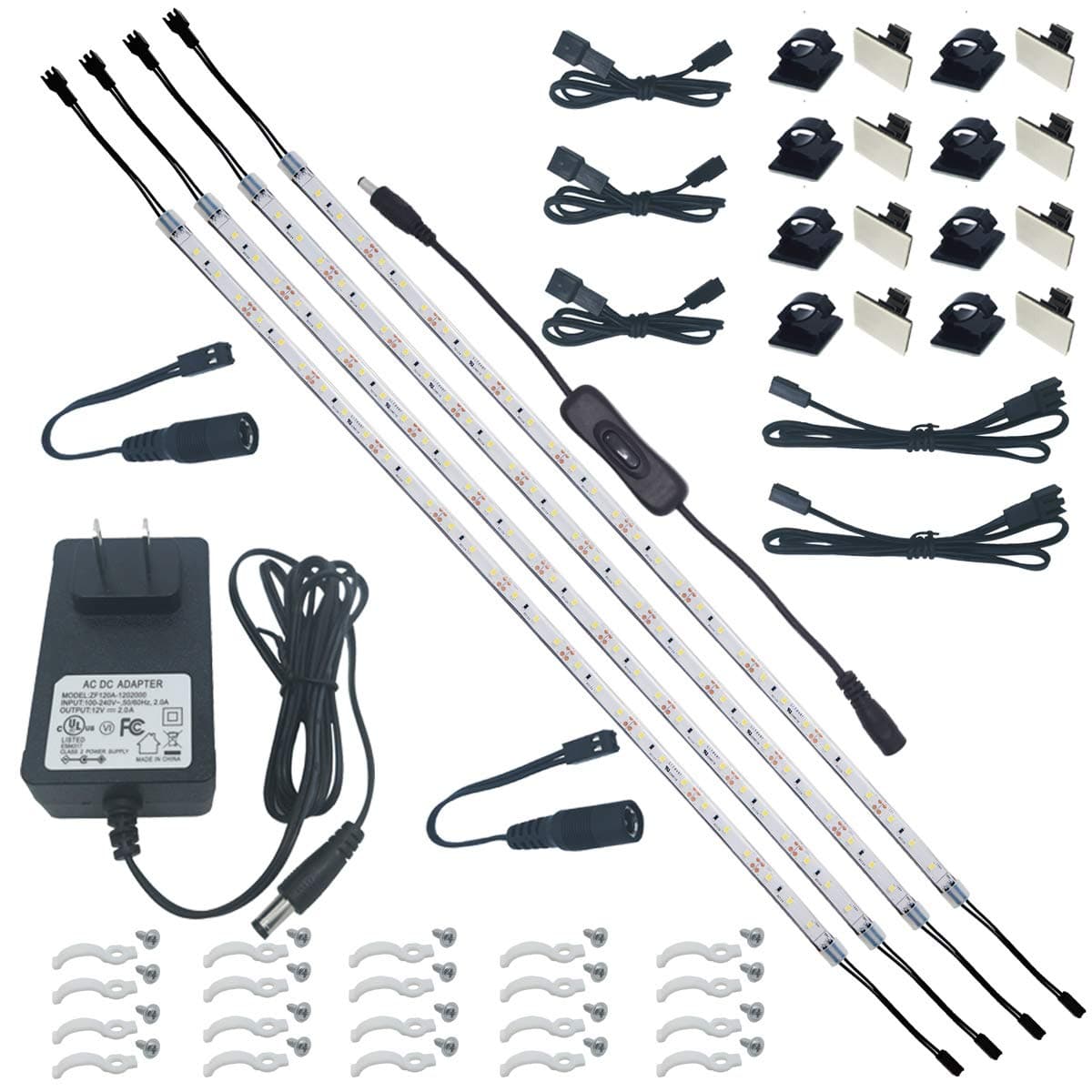 Litever Under Cabinet Lights 3-Pack Linkable - Daylight 5000K