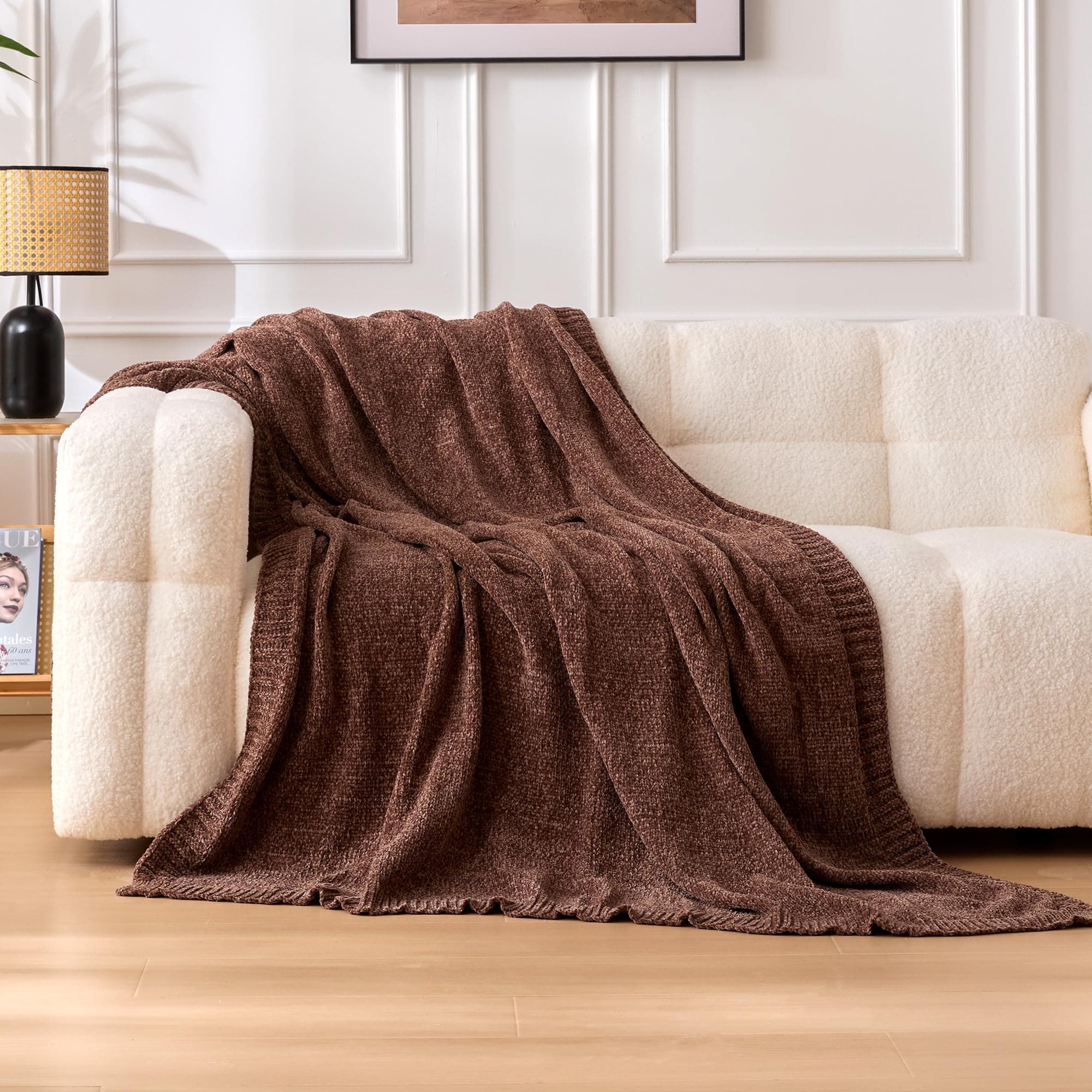 Living Room Chunky Knit Throw