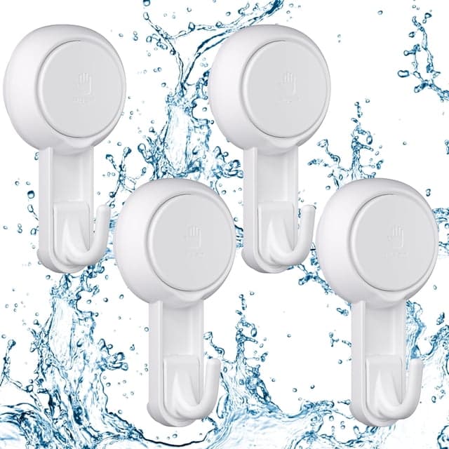 LUXEAR Suction Cup Hooks 4-Pack