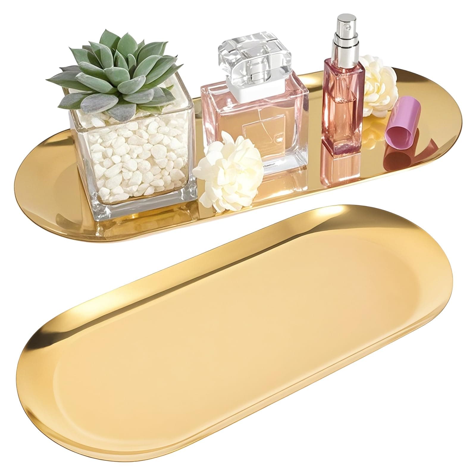 Luxspire Rectangular Bathroom Counter Tray