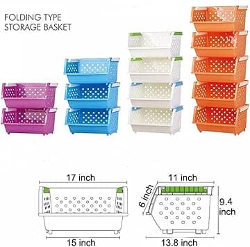 MAGDESIGNER Kids Toy Storage Baskets with Wheels