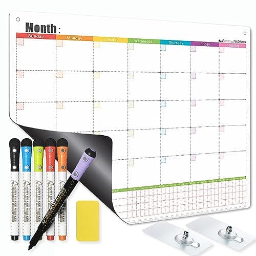 Magnetic Calendar Whiteboard Fridge Monthly Planner