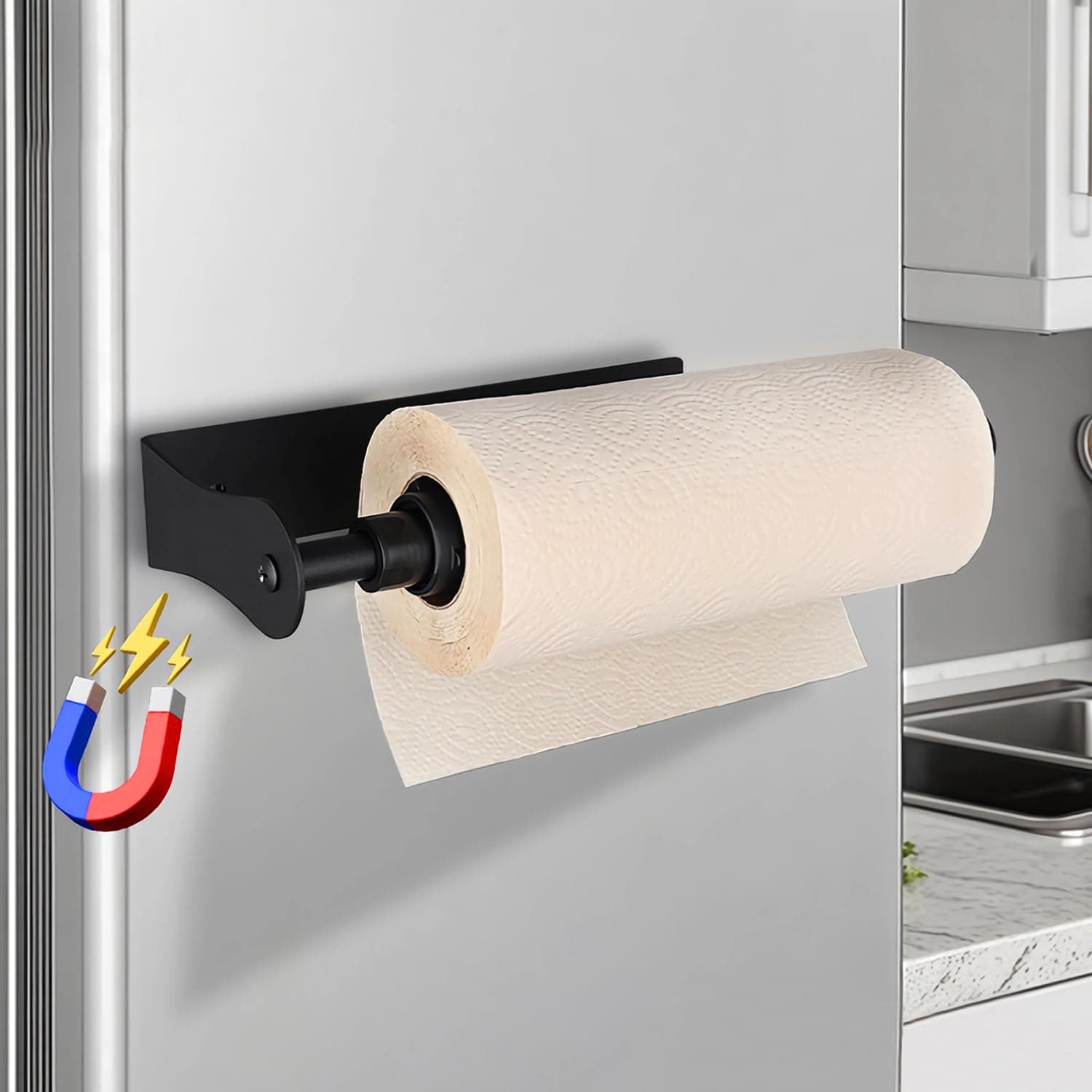Magnetic Hand Towel Holder with Adhesive Mount