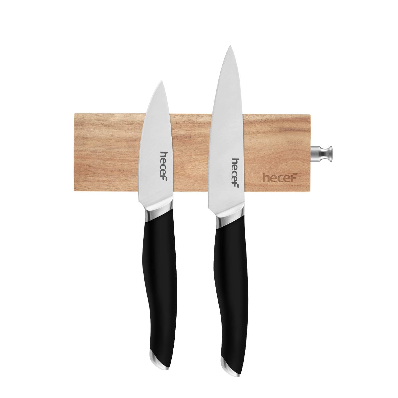 Walnut Magnetic Knife Block Countertop