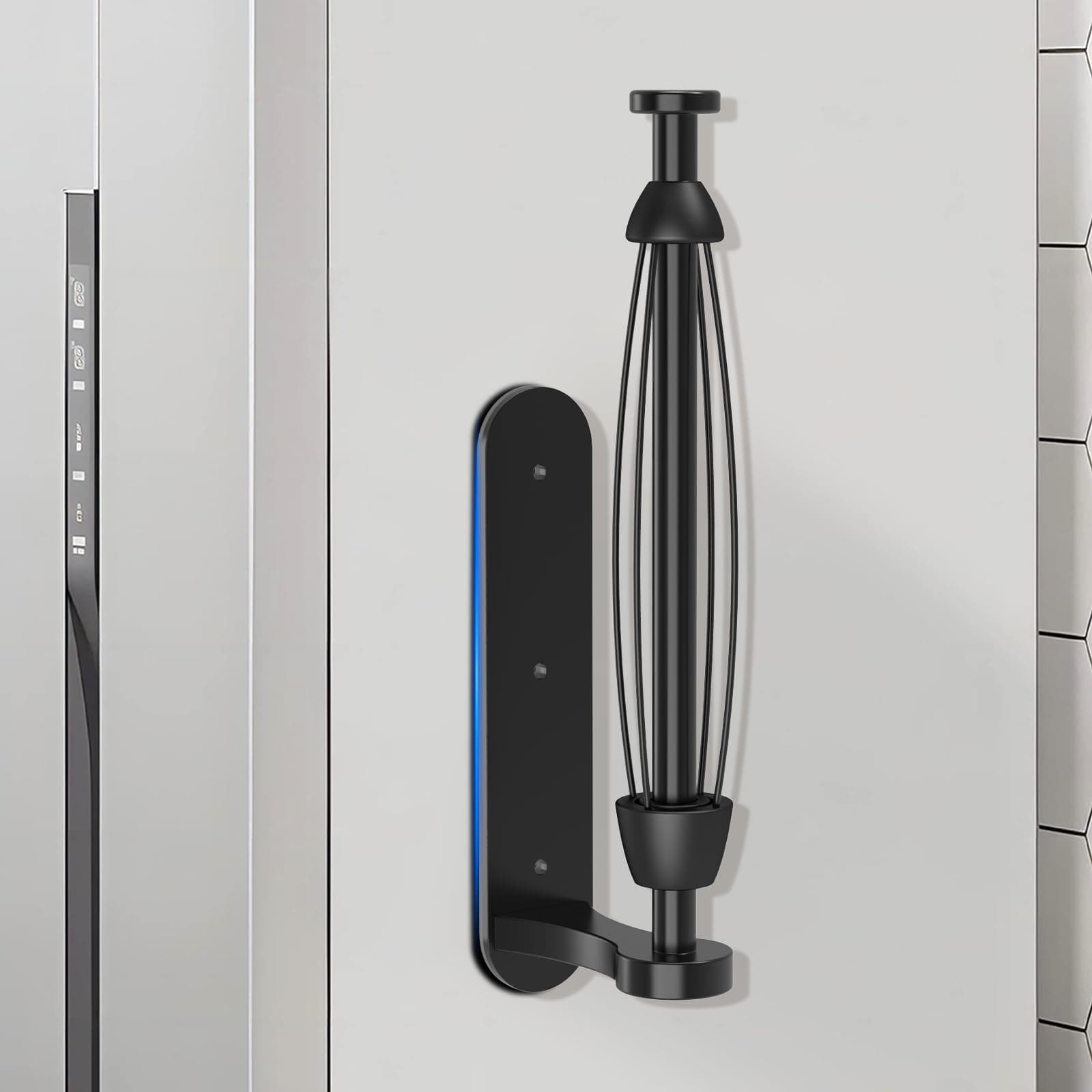 LEVOSHUA Magnetic Paper Towel Holder Matte Black