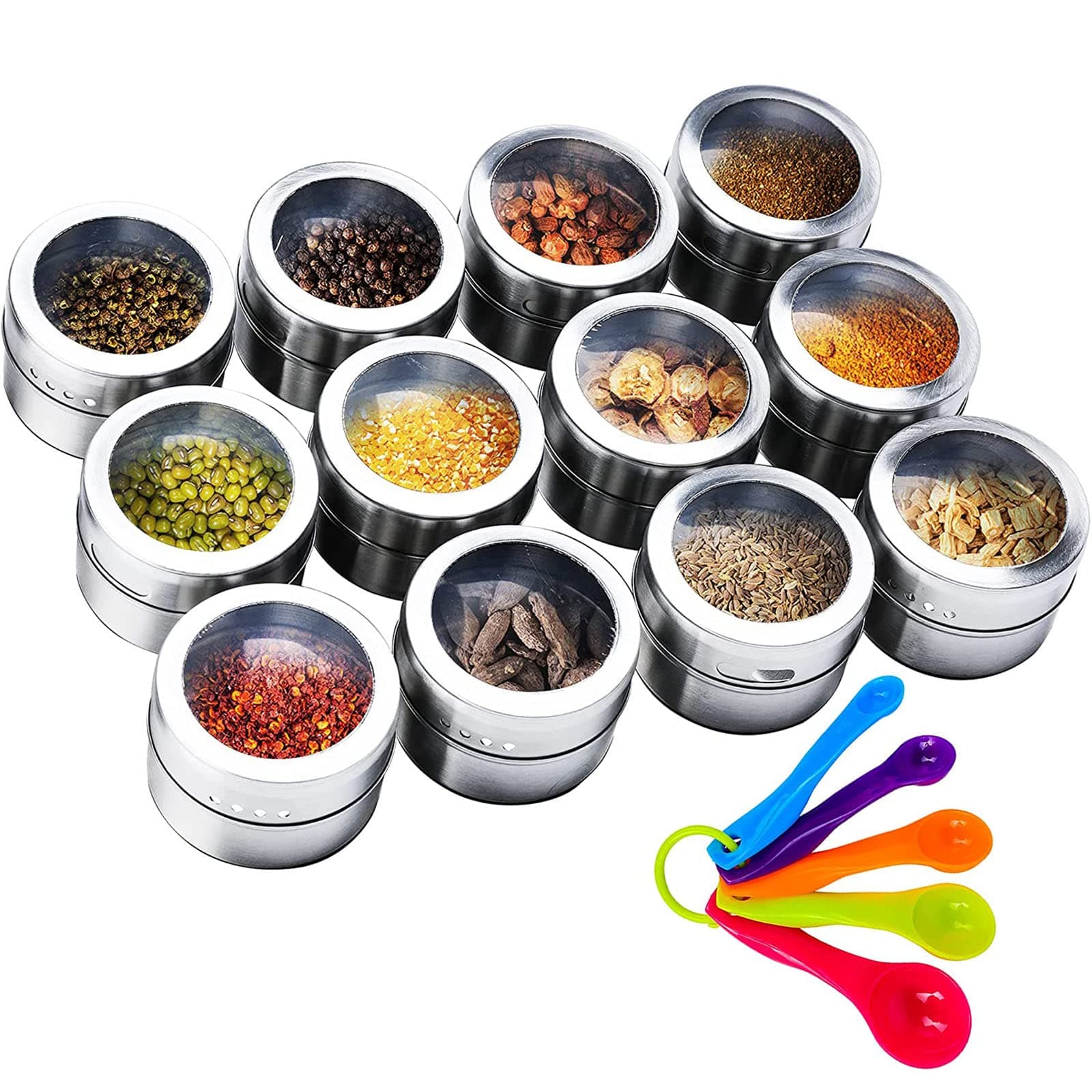 Internet's Best Magnetic Spice Rack 6-Jar Set