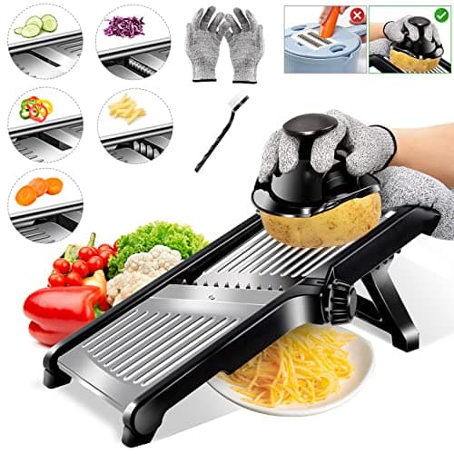 Mandoline Slicer 7-in-1 Adjustable Stainless Steel