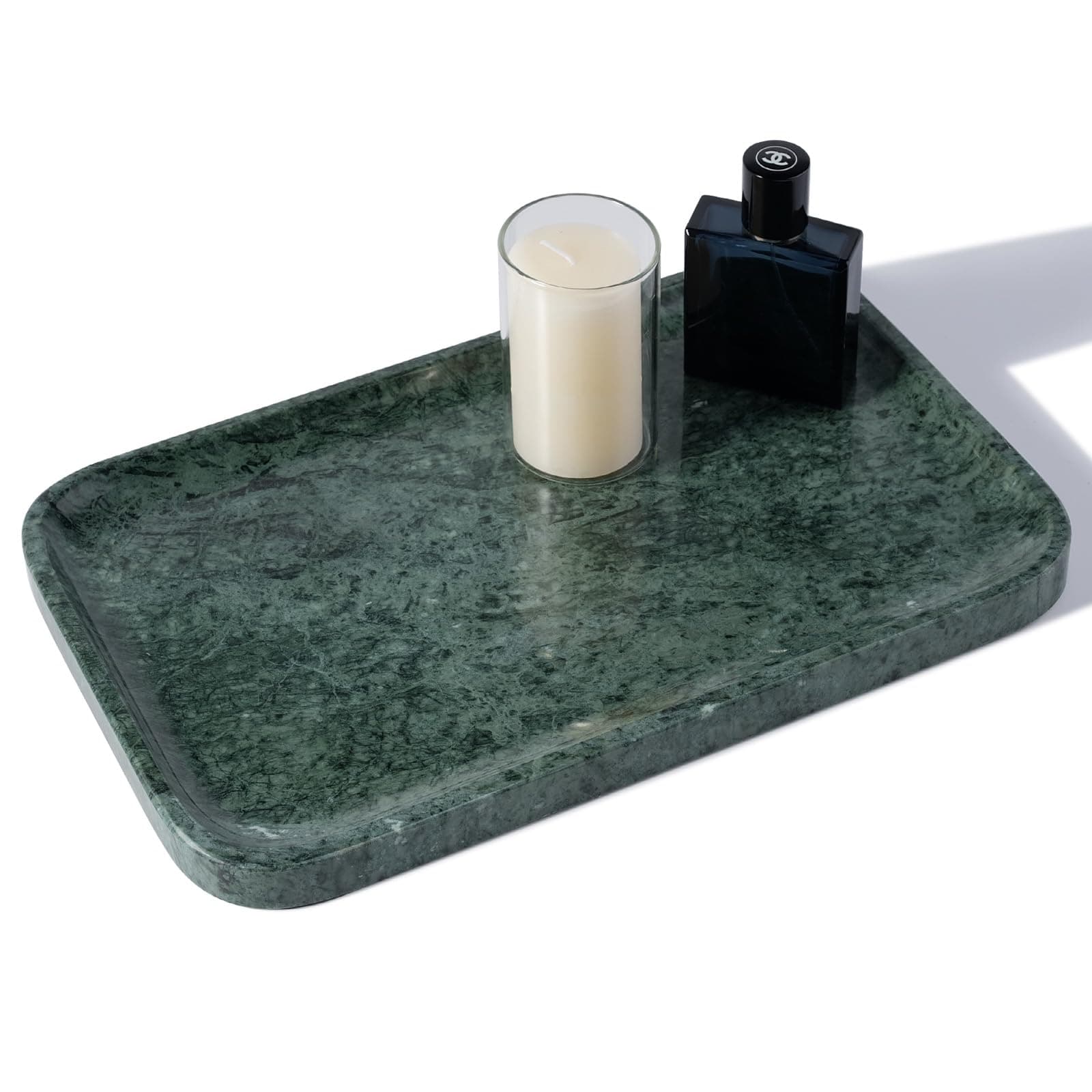 Genuine Marble Vanity Tray (White)