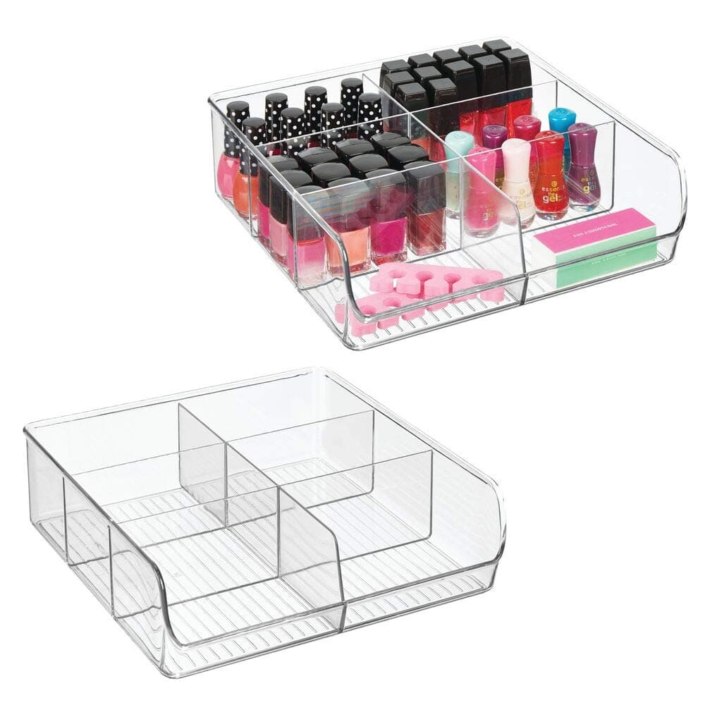 mDesign 2-Tier Bathroom Countertop Organizer