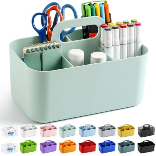 mDesign Plastic Portable Craft Organizer Caddy Tote