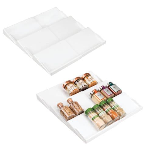 Expandable Clear Cabinet Spice Rack