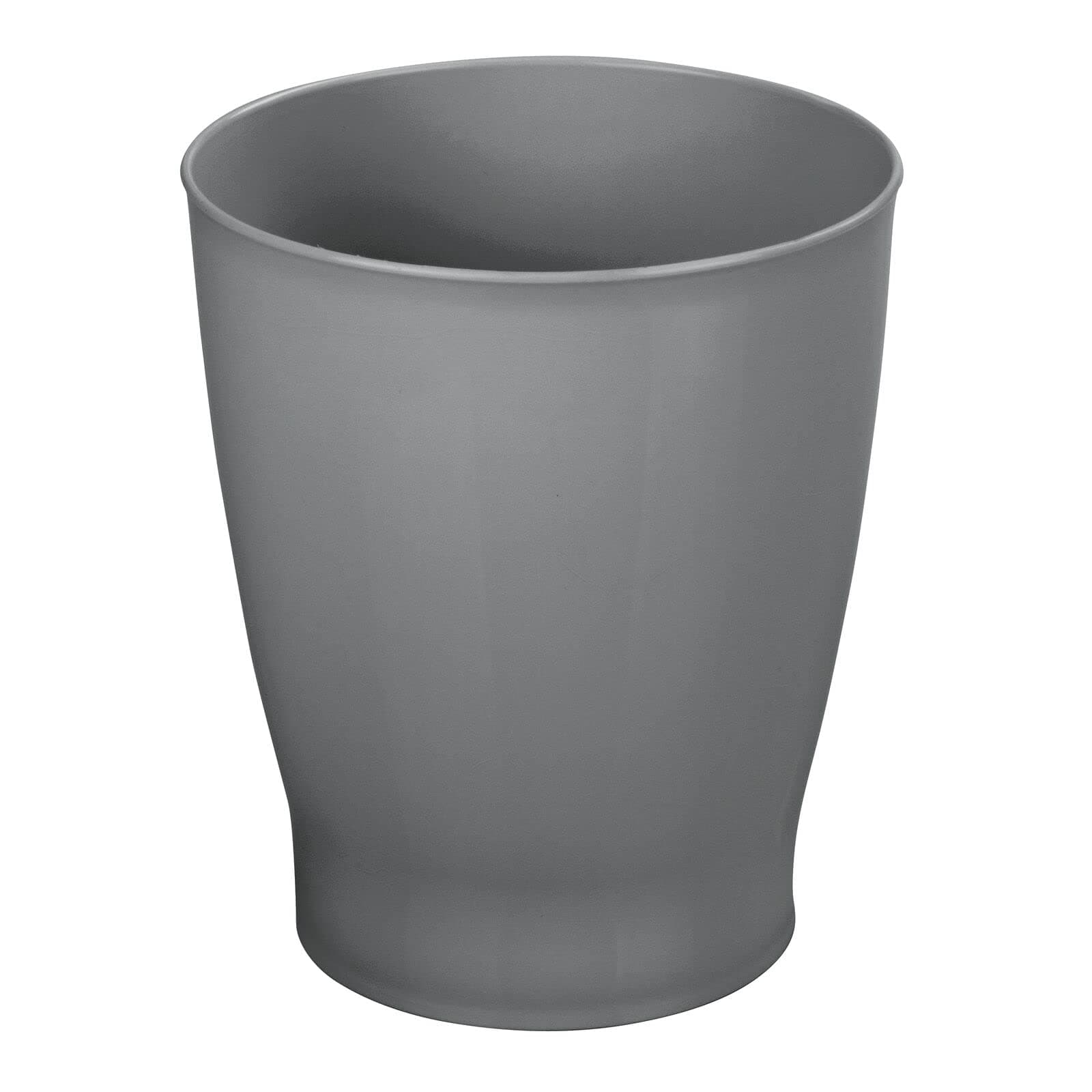 mDesign Round Plastic Bathroom Trash Can, 1.25 Gal