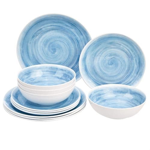 12-Piece Melamine Dinnerware Set